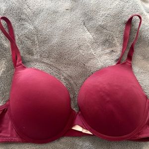 PINK Wear Everywhere Push-Up Bra in Red
